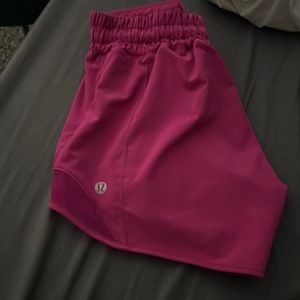 ripened raspberry pink lululemon shorts size 0 4"